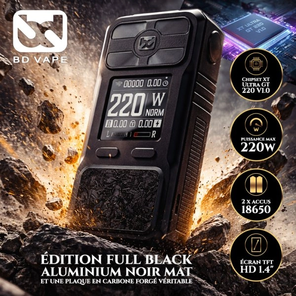 Mod Rayden 220 Full Black - BD Vape